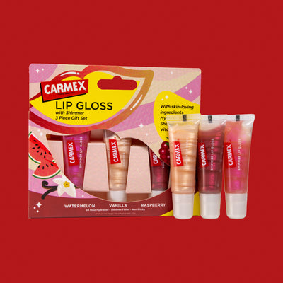 CARMEX Lip Gloss with Shimmer 3 Piece Gift Set