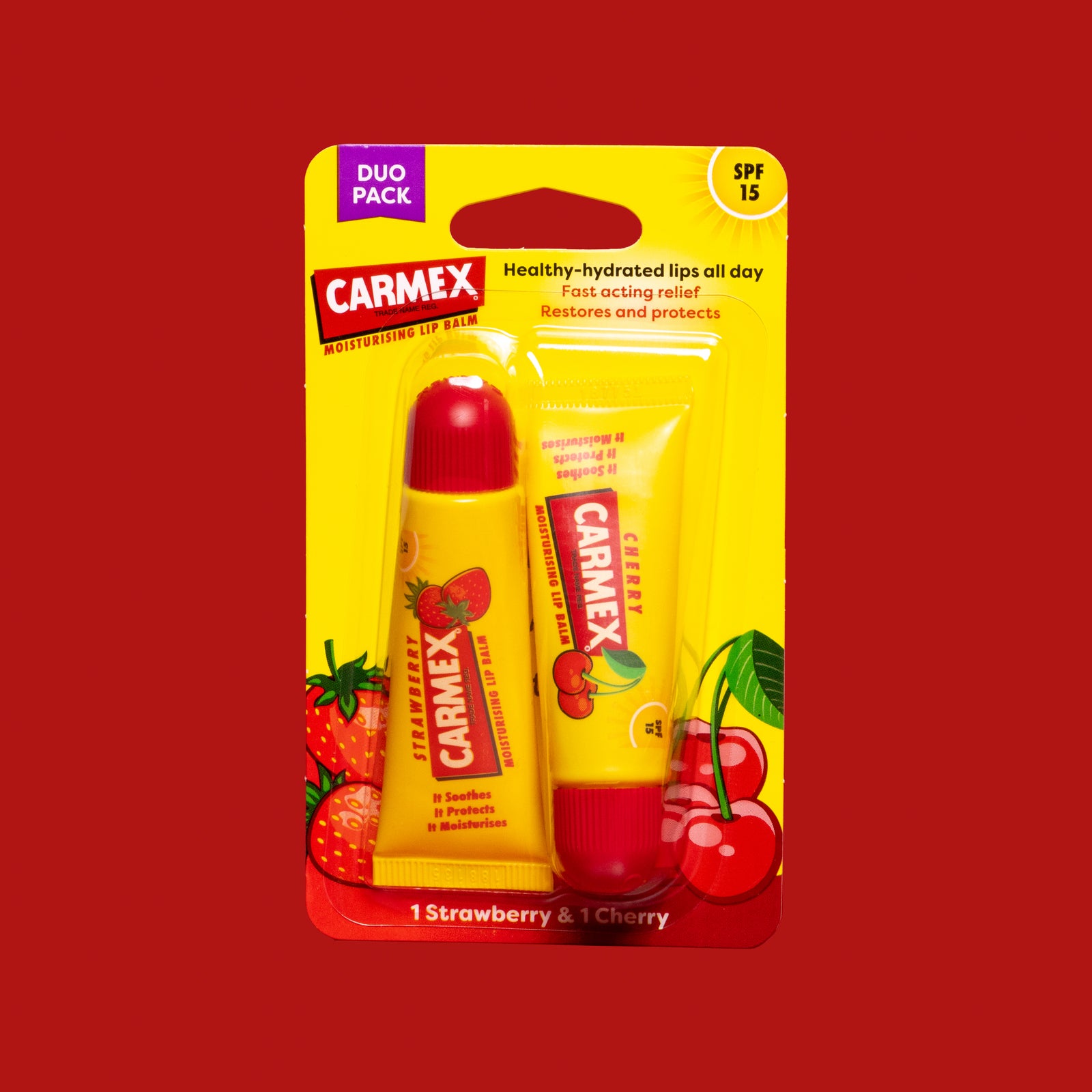 Strawberry and Cherry Tube Duo Pack With SPF15