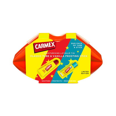 CARMEX Lip Tin Duo With Original & Vanilla Frosting Lip Balms