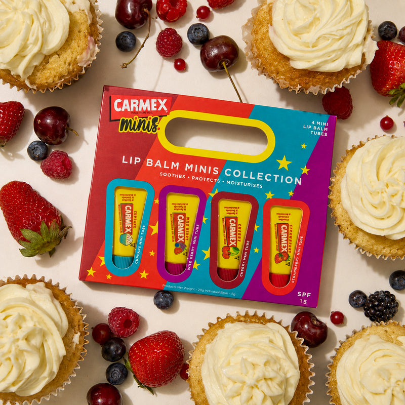 CARMEX Winter 4 Pack Mini Lip Balm Tubes