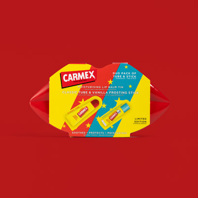 CARMEX Lip Tin Duo With Original & Vanilla Frosting Lip Balms