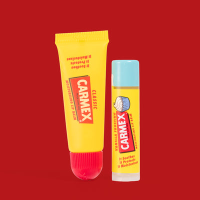 CARMEX Lip Tin Duo With Original & Vanilla Frosting Lip Balms