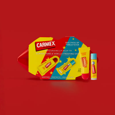 CARMEX Lip Tin Duo With Original & Vanilla Frosting Lip Balms