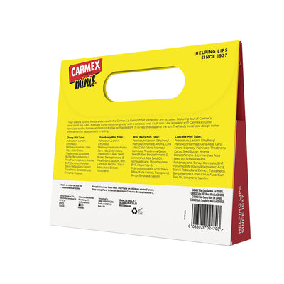 CARMEX Winter 4 Pack Mini Lip Balm Tubes