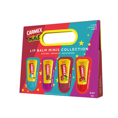 CARMEX Winter 4 Pack Mini Lip Balm Tubes