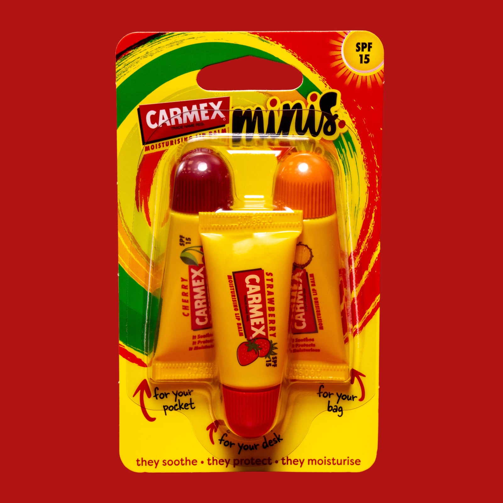 CARMEX Minis (Cherry, Pineapple & Mint & Strawberry)